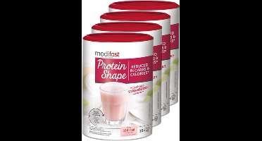 Modifast | Protein Shape Milkshake | Aardbei | 4 stuks | 4 x 420 gram
