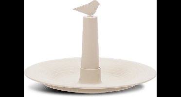 Meuwissen Agro voederschaal/vogelbad Goldfinch - ivoor wit - 32 x 22 cm - kunststof - staand - demonteerbaar