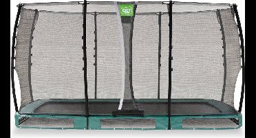 EXIT Allure Classic Trampoline 214x366cm - Inground - Ingraaftrampoline - Rechthoekig - Voor Kinderen - Groen