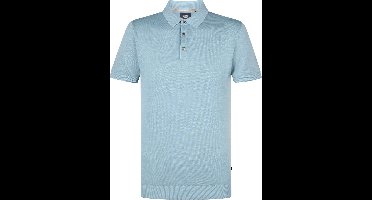 Petrol Industries - Heren Gebreide Polo Ocean - Blauw - Maat XXL