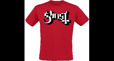 Ghost 2V Logo Heren T-shirt - rood - XL