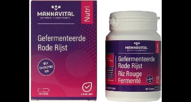 Mannavital Gefermenteerde rode rijst 60 Vegetarische capsules