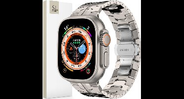 TECH-PROTECT - ROESTVRIJE - LIJN APPLE WATCH - 4 / 5 / 6 / 7 / 8 / 9 / SE / ULTRA - 1 / 2 - (42 / 44 / 45 / 49 - MM) - TITANIUM