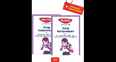 2 x HeltiQ Zoogkompressen 30 stuks - Voordeelverpakking