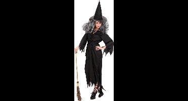 Heksen jurk in zwart