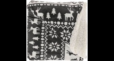 Unique Living Yael Plaid - 150x200 cm - Dark Grey