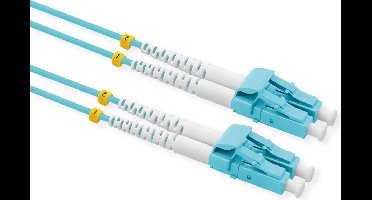 VALUE glasvezelkabel 50/125µm OM3, LC/LC, Low-Loss connector, turkoois, 20 m