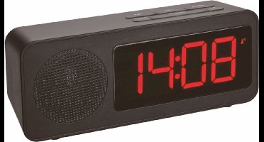 TFA Dostmann 60.2546.01 Wekker Zendergestuurd Zwart Alarmtijden: 1