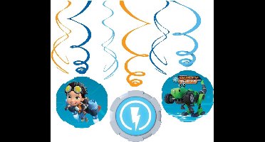 6 Swirl Decorations Rusty Rivets