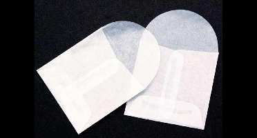 Pergamijn Envelopjes 5x5cm (100 stuks) | pergamijn zakjes | glassine zakjes
