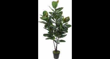 Mica Decorations Rubberplant Kunstplant - H120 x Ø60 cm - Groen