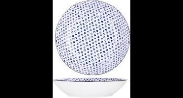 Tondo Blue Diep Bord D20xh4,5cm