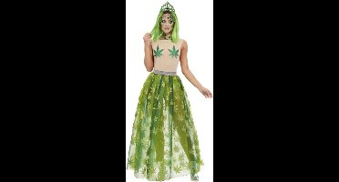 Smiffys Kostuum -M- Cannabis Queen Groen