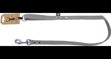 Boony Est. 1941 Lijn Leder - 16 mm/100 cm - Grijs