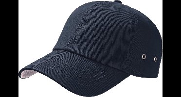 Atlantis Actie 6 Paneel Chino Baseball Cap (Pakket van 2) (Marine)