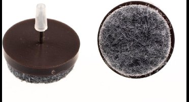 Verlofix Viltnagel Diameter 28mm Nylon Bruin 4stuks