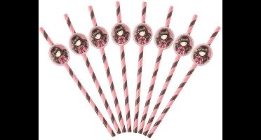 Smiffys Feestdecoratie Santoro Gorjuss Ladybird Straws Roze