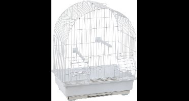 Flamingo Vogelkooi Jambi - Wit - 20 x 22 x 38cm