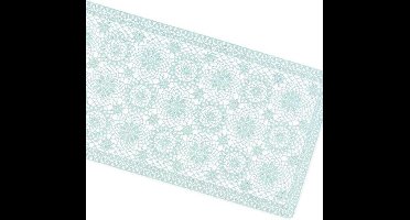 Unique Living | Tafelloper Amira vinyl 40x150cm harbor green