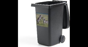 Container sticker Spelende zebras - 40x40 cm - Kliko sticker