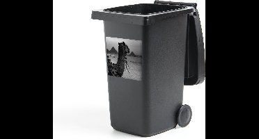 Container sticker Egypte - Kameel - Zwart - Wit - 40x40 cm - Kliko sticker