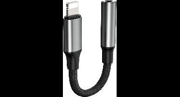 Kabel Geschikt voor de lightning poort en naar jack poort - Geschikt voor iPhone 13 / Geschikt voor iPhone 12 / 13 Pro max / 12 Pro max/ 13 Pro / 12 Pro Jack 3.5 mm - Zwart