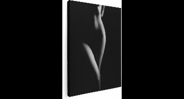 Artaza Canvas Schilderij Naakte Vrouw Lichaam - Erotiek - 60x80 - Foto Op Canvas - Canvas Print