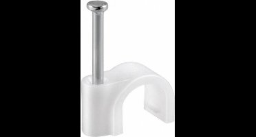 Benson Snoerclips - Kabelbeheer - 7 mm - Wit - 25 stuks