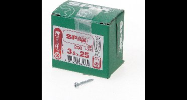 Spax - Spaanplaatschroeven - Torx 15 Cilinderkop - 3,5 x 25mm - Voldraad - WIROX (1.000 stuks)