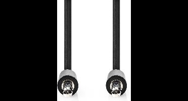 Nedis Stereo-Audiokabel - 3,5 mm Male - 3,5 mm Male - Vernikkeld - 1.00 m - Rond - Zwart - Label