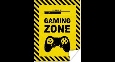 Game Poster - Gaming - Quotes - Controller - Gaming zone - Game - 120x160 cm - Game room decoratie