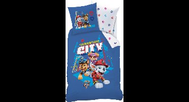 PAW Patrol Dekbedovertrek Adventure City - Eenpersoons - 140 x 200 cm - Katoen