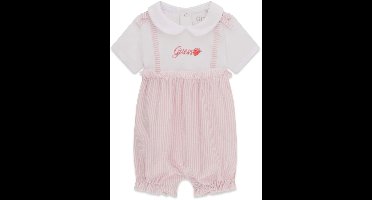 Korte jumpsuit voor babymeisjes Guess Mixed Fabric