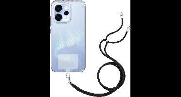 Just in Case hoesje met koord geschikt voor Oppo Reno15 F Hoesje met Koord - Flexibele Case - Transparant
