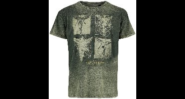 Nirvana In Utero Collage Heren T-shirt - groen - M