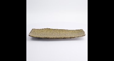 Tokyo Design Studio - Mino Craft Rechthoekig Bord - Bruin - 32,4 x 16 cm