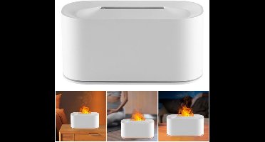 Diffuser voor etherische oliën - Aromatherapie diffuser met koele mist en 7 kleuren licht, geurverspreider, stille vlamdiffuser voor etherische oliën, voor thuis, kantoor en slaapkamer