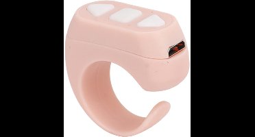 Allecto - Fingertip Page Turner - Bluetooth Afstandsbediening - Roze - Draadloze Pagina Control - Geschikt voor Smartphones en Tablets - Compact en...