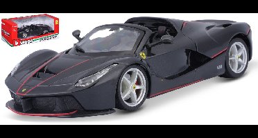 Bburago Ferrari Ferrari Laferrari - Modelauto - Schaal 1:24 - Zwart/Rood