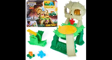 Spin Master monstertruck speelgoed Crash N Crumble Playset met mini trucks.
