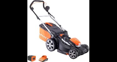 Draadloze Grasmaaier – Accumaaier – Elektrische Grasmaaier – Gazonmaaier – Accugrasmaaier – Borstelloze Motor – 40V Lithium-Ion Accu Met Snellader – Maaibreedte 37 cm