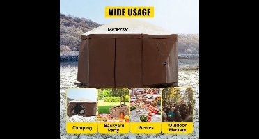 Camping - Partytent - Camping Gazebo - Tent - Luifel - Camping Luifel - 12 x 12 ft - Zonwering Tenten & Luifels Kamperen & Wandelen