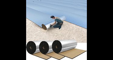 3 stuks Zelfklevende Isolatieplaten - Aluminiumfolie 3 x 0,5m - 5 mm Dik Geluiddempende isolatiemat voor auto's, geluiddemper en warmte-isolatiepad voor motorkap, deur en kofferbak