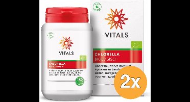 2x Vitals Chlorella Biologisch (180 tabletten)