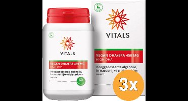 3x Vitals Vegan Dha/Epa 450 Mg (60 vega softgels)