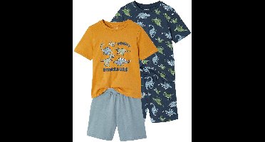 Vertbaudet Set van 2 pyjamashorts dino