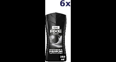 6x Axe douchegel 250ml Black