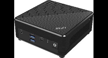 MSI Cubi N ADL S-078EU - Intel N-N100 - Intel UHD Graphics - 2x SO-DIMM geheugenslots - 2.5, M.2 - Wi-Fi 5 (802.11ac) - Bluetooth 5.3 - zwart