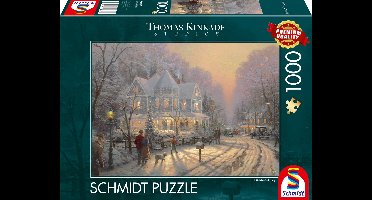 Schmidt - Legpuzzel - Feestelijke kerstdagen - Thomas Kinkade - 1000 stukjes - Volwassenen - vanaf 12 jaar