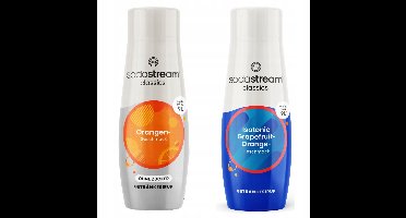 SodaStream - Oranje Zero & Izotonische Grapefruit Siroop Set - Suikervrije Verfrissing